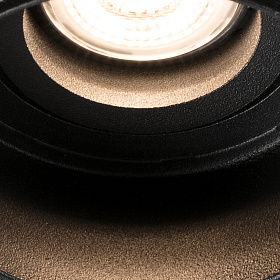 Встраиваемый светильник Hyde черный без рамки