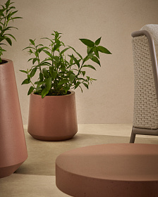 Кашпо Calun керамика темно-коричнего цвета Ø 32 см