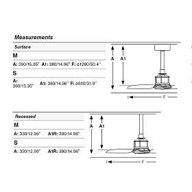 Just Fan M Белый/светлый деревянный вентилятор DC 