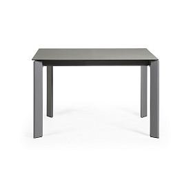 Стол Atta 120 (180) x80 антрацит, керамика