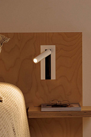 GABO Бра с ридером белое LED 4W 2700K