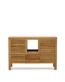 Kenta Мебель для ванной комнаты из массива тика с натуральной отделкой 120 x 45 см