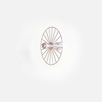 Бра Wheel 30 cm хром + цоколь 5 cm хром