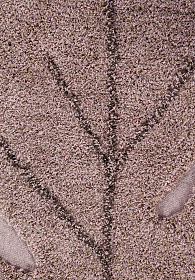 Ковер Лист монстеры - винтажный нюдовый 120*180