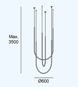 Подвес Tubs Modular Triplex Arch Cross 00-A166-05-M1