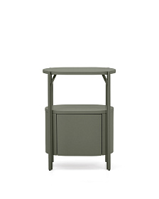 Тумба для ванной Arely из стали и зеленого лака 60 x 40 см