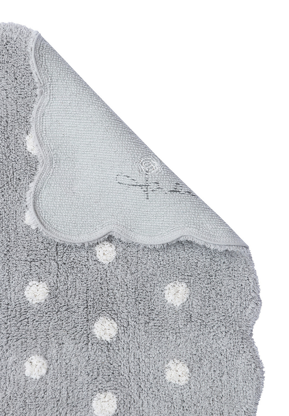 Стираемый ковер MINI Печенька жемчужно-белый 70*100