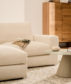 Alea 3-местный модульный диван с левым шезлонгом и съемным чехлом 220 см