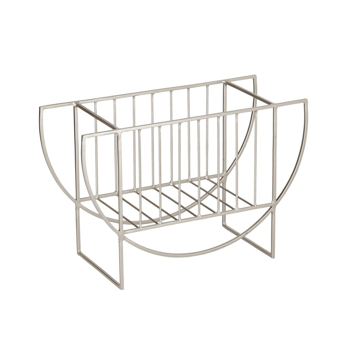 Журнальная стойка Aubrey серебристая