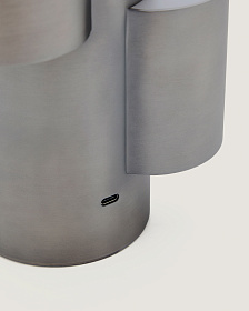 Переносная настольная лампа Adrina из темно-серого металла