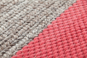 Ковер Mangas Space Plait коралловый 160х160