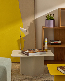 Настольная лампа Jula с зажимом из серого металла