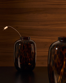 Panth Ваза из коричневого стекла 25,5 см