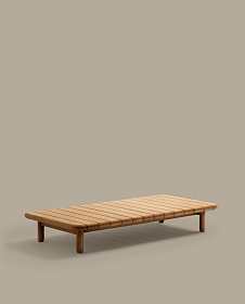 Журнальный столик Turqueta из массива тикового дерева, 140 x 70 см