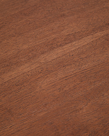 Приставной столик Norani из массива акации с отделкой шпоном акации, 90 x 90 см