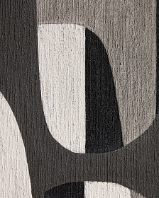 Абстрактная черно-белая картина Onure, 60 x 90 см