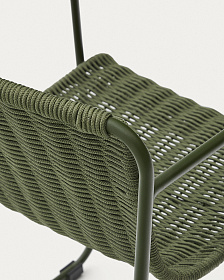 Комплект садовой мебели Maurina из зеленой веревки и стали