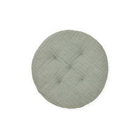 Подушка для стула Laily из зеленого хлопка диаметр 30 см