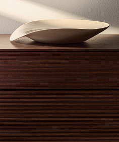 Керамический поднос Ebenor бежевого цвета Ø 40 см