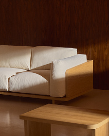 Oaq Трехместный диван бежевого цвета 225 см