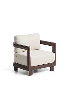 Уличное кресло Nerano из коричневого алюминия