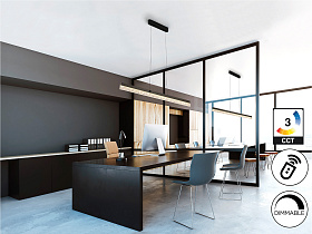 IXIAS Подвесной светильник темно-серый, прозрачный