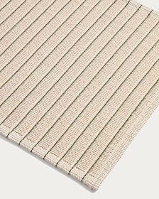 Хлопковый коврик для ванной Merade с зелеными полосками, 50 x 80 см