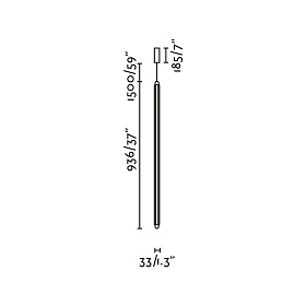 Подвесной светильник LUMINA 900 1L COLGANTE черный LED 18W 2200K