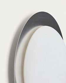 Потолочный светильник Novae из светло-серого металла и матового стекла, Ø 40 см