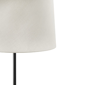 Торшер WINDSOR PIE DE SALON черный/бежевый абажур 1xE27