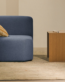 Угловой модульный диван Neom синего цвета 75 см