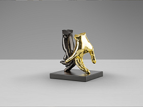 Manos Фигура серый/золотой