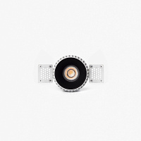 Tulipa Черный встраиваемый даунлайт без рамки 10W 24° 4000K CRI90 casambi