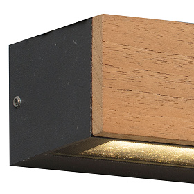 Уличный настенный светильник Lako LED 8W 3000K дерево