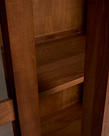 Витрина Norani из массива акации с отделкой шпоном акации, 110 x 185 см