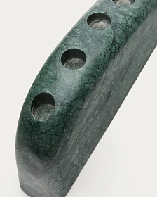 Signe Большой подсвечник из зеленого мрамора 10 см