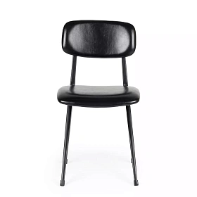 Стул черный Sabina из экокожи