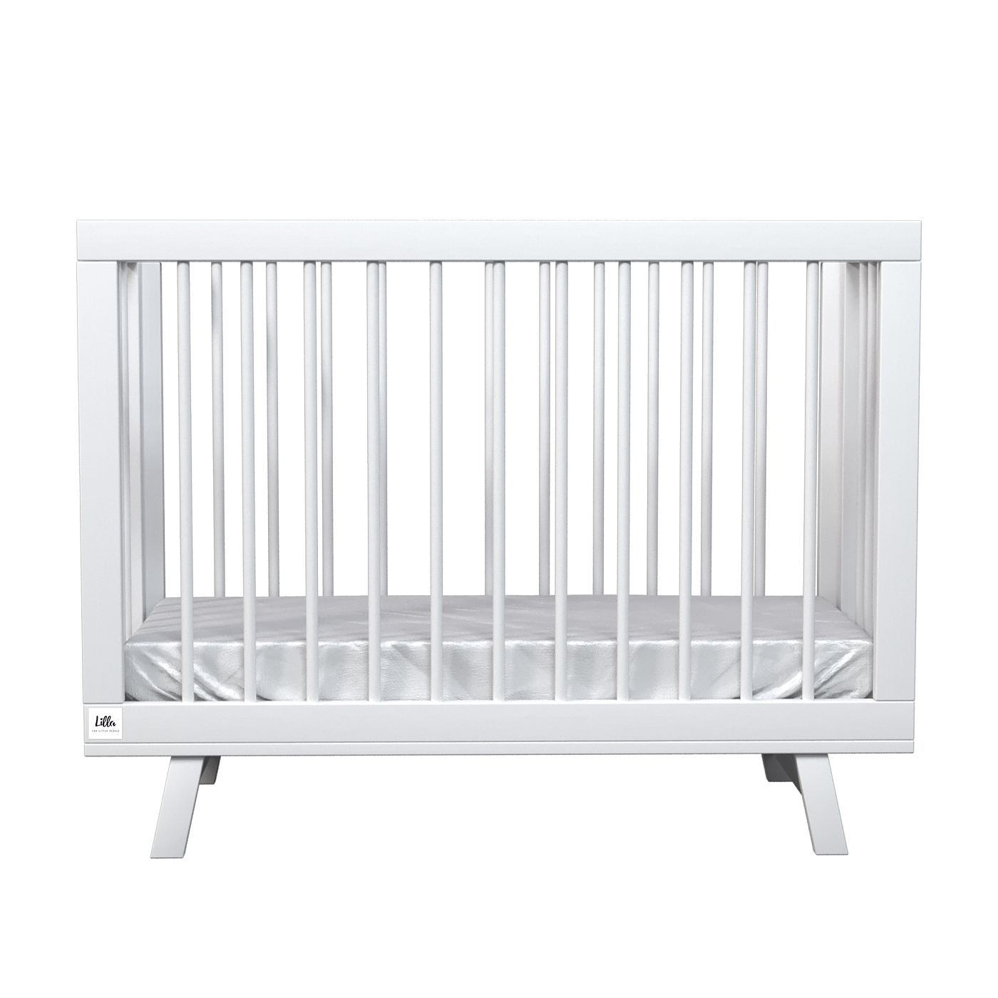 Кроватка для новорожденного Lillaland - модель Lilla Aria (НИК23)белая