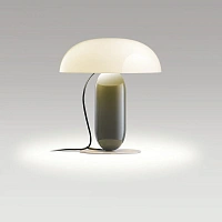 Настольная лампа Gambosa M белый/коричнево-серый