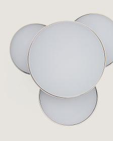 Переносная настольная лампа Adrina из светло-серого металла