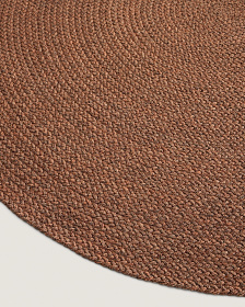 Ковер Despas из синтетических волокон терракотовый Ø200 см