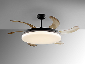 Vento Вентилятор потолочный со светодиодом черный D80/150 DIM