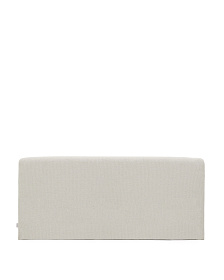 Изголовье Valma из жемчужного шенилла со съемным чехлом для кровати 160 x 200 см