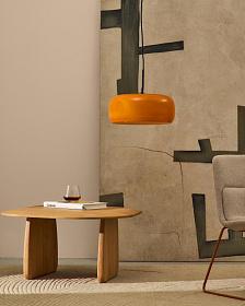 Подвесной светильник Reig из оранжевого стекла Ø 38 см