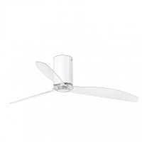 Ярко-белый / прозрачный потолочный вентилятор Mini Tube Fan