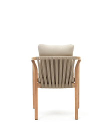 Malaret Стул из массива эвкалипта и белого шнура