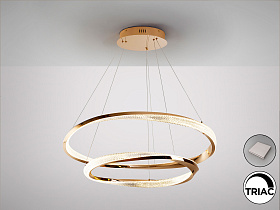 Люстра Orbitas 2L золотая