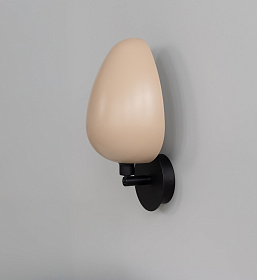 Бра Kezo черный металл /  плафон NUDE