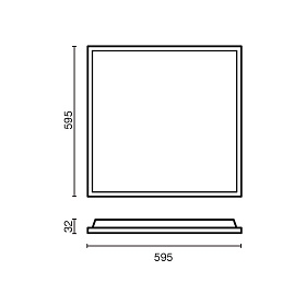 BACKLIGHT Встраиваемый светильник 1200x300 UGR<19 36W 4000K 90°
