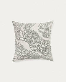 Чехол для подушки Ondara с зеленым графическим узором 50 x 50 см